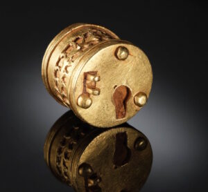 Un lucchetto d’oro in miniatura di 1700 anni fa